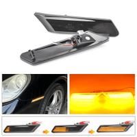 aimey ไฟเลี้ยวข้างแบบ LED สีอำพัน 2 ชิ้น สำหรับ Porsche 997 911 GT2 GT2 Boxster Cayman 987 997631033