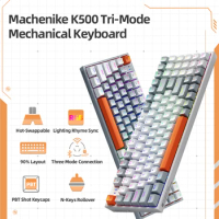 Mechanical Keyboard Gaming Keyboard Machenike K500 Wireless Keyboard Hot Swappable 94 Keys RGB Light Mac Windows