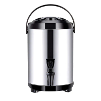 【FJ】多層保溫鎖冷304不鏽鋼10L保溫桶/奶茶桶TN2(飲料桶 茶桶 茶飲店保溫桶 冰桶)