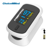 ChoiceMMed Medical Finger Pulse Oximeter Blood Oxygen Saturation Meter Heart Rate Monitor Child Pulse Oxiometer OLED Oximetro