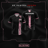 เสื้อแข่ง Esports, EZR Esports V2, สีดำ, ปรับแต่งได้, เสื้อยืด ML, Codm Game Esport ชื่อฟรี, เสื้อแข