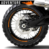 Motorcycle wheel Sticker Motocross Rim Decal Reflective 21''19''18''17'' Accessories For KTM 1290ADVENTURE 390 690 990 1190 1090