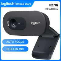 Logitech C270i HD Video 720P Camera Built-in Micphone USB2.0 Widescreen Camera Free Drive Webcam for PC Web Chat Camera C270