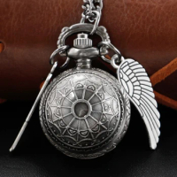 Unique Magic Fairy Ball Quartz Pocket Watch Exquisite Necklace Pendant Fob Chain Vintage Steampunk Pocket Watch Men and Women