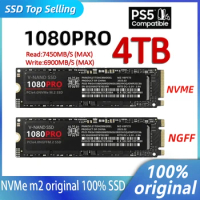 Original SSD 1080Pro Internal Solid State Disk 2TB 4TB 1TB Ngff Nvme 2.0 PCIe4.0 M.2 Hard Drive Disk For Desktop PS5 Gaming PC