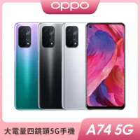 【OPPO】A74 5G 全能四鏡頭手機 (6G/128G)(液態黑)