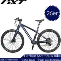 Full Carbon Mountain Complete Bike 26er Hardtail Carbon Fiber MTB 26er 1x11Speed Disc Brake Mountain T1000 Carbon Bicycle 14inch