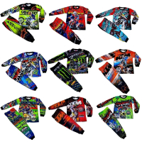 Setelan baju balap anak laki laki / Baju motor cross trail Baju jersey anak Celana panjng joger
