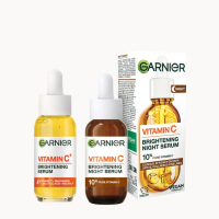 Garnier Vitamin C Day and Night Serum Set for Face, Anti-Dark Spots and Brightening 30ml