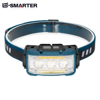 Rechargeable Headlamp 1800mah Super Bright Light Induction LED Headlight Waterproof Camping Biut-in 18650 Lithium Battery