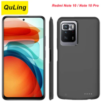 QuLing 6800Mah Battery Charger Case For Xiaomi Redmi Note 10 Case Redmi Note10 Pro Cover For Xiaomi Redmi Note 10 Power Case
