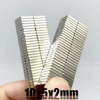 20/50/100/200/500Pcs N35 Rectangular magnets f 10x5x2 mm Super Strong Neodymium magnet 10*5*2 mm NdFeB magnet 10mm x 5mm x 2mm