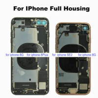 For Iphone 8G 8 Plus 8Plus Full Back Housing Change Repair Middle Chassis Frame For Apple 8P Back Cover Battery Rear Door Parts