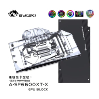 Bykski GPU Water Cooling RGB Block w/ Backplate for Sapphire 6600XT Nitro+ A-SP6600XT-X