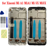 For Xiaomi Mi A1 LCD Touch Screen Digitizer Sensor Mi 5X MiA1 Mi5X LCD Display Panel Module Matrix Pantalla Assembly Frame