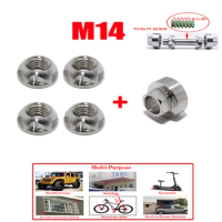 M14 Screw pitch P1.5 Nut Security Anti Theft Screws Scooter Roof rack Mountain Bike Awning Screw cap For Car Styling LED Lights