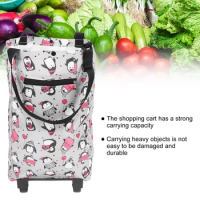 Household Shopping Cart Elderly Shopping Bag Grocery Foldable Cart Shopping Trolley Grocery Carts For Outdoors