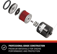 ไส้กรองน้ำมันรถจักรยานยนต์ K & N: ประสิทธิภาพสูงพรีเมี่ยมออกแบบมาเพื่อใช้กับน้ำมันสังเคราะห์หรือธรรม