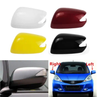 Rearview Mirror Cover Shell Housing Cap For Honda Fit Jazz GE6 GE8 GP 2008 2009 2010 2011 2012 2013 With Light Version