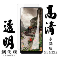 小米 MIX 2 保護貼日本AGC非滿版透明高清鋼化膜