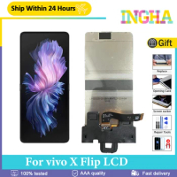 6.74" Original AMOLED For vivo X Flip Foldable LCD Touch Screen Digitizer Assembly V2256A For vivo XFlip Display Replacement