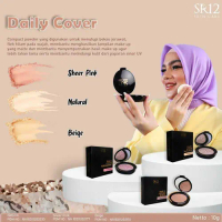 Bedak Padat SR12 Glowing Tahan Lama Anti Air Tidak Mudah Luntur Compact Powder Two Way Cake