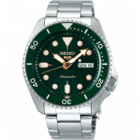 【SEIKO 精工】5 Sports系列潮流機械錶-綠色42.5mm(SRPD63K1/4R36-07G0G)