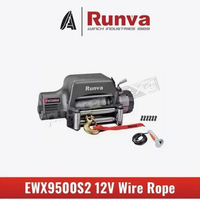 RUNVA Electric Winch EWXC-9500 (4.3 Ton) High Speed Gear Ratio 130:1 - Tali Baja - Alat Derek Mobil