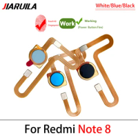 5Pcs For Xiaomi Redmi Note 9 Pro Home Button Fingerprint Menu Return Key Sensor Flex Cable For Redmi Note 8 8T Pro