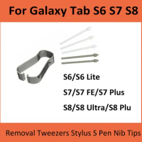 Removal Tweezers Tool Touch Stylus S Pen Nib Tips For Samsung Galaxy Tab S6 Lite T860 T865 P615 P610 S7 S9 FE T870 T970 S8 Ultra