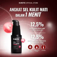 [REAL 10% AHA] ELVICTO 12,5% AHA BHA PHA LHA EXFO SERUM 20ml | Exfo Serum Exfoliasi Wajah Pria Exfol
