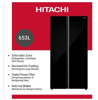 KULKAS HITACHI SIDE BY SIDE HRSN9552DGBID