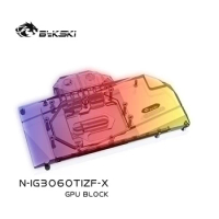 Bykski N-IG3060TIZF-X Water Block use for Colorful Battle-Ax RTX 3060 TI 8G /RTX 3060 TI GPU Card / Full Cover Copper Radiator
