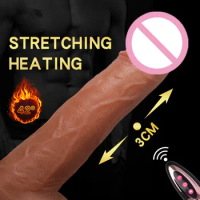 Vibrating Dildo Suction Penis Female Wireless Remote Control Automatic Masturbator Silicone Big Cock Heating Vibrating Sex Toy