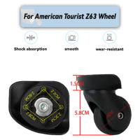 For American Tourister Z63 Universal Wheel Replacement Suitcase Rotating Smooth Silent Shock Absorbing Wheel Accessories Wheels