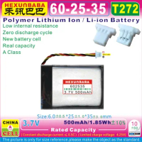 5pcs [T272] 3.7V 500mAh 602535 Polymer Li-Ion Battery for GPS MiVue 310 366 368 358 Mio 358P HP F200 F210 F300 582535