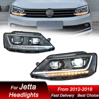 Car Headlights For Volkswagen VW Jetta MK5 2012-2018 B8 style full LED Auto Headlamp Assembly Projector Lens Accessories Kit