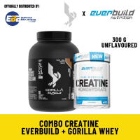 COMBO CREATINE EVERBUILD + GORILLA Muscle Whey Protein  2.27kg (5lbs)