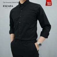 ESZADA เสื้อเชิ้ตผู้ชายผ้า Oxford Premium A+ (SL15)