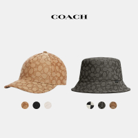 【COACH官方直營】男女同款經典Logo棒球帽-卡其色(CH400)