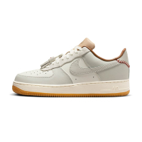 Nike Air Force 1 07 男鞋 灰棕色 流蘇 皮革 AF1 膠底 休閒鞋 HF5697-001