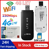 4G LTE Wireless Router USB Dongle Wireless WiFi Adapter 150Mbps Mobile Broadband Sim Card Pocket Wifi Router For Laptop UMPC