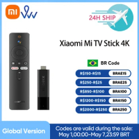 Global Version Xiaomi Mi TV Stick 4K Android TV 11 HDR Quad Core 2GB+8GB Bluetooth 5.0 Wifi Google Assistant Smart TV Dongle