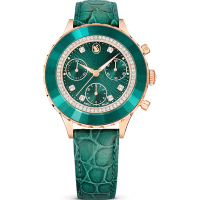 SWAROVSKI 施華洛世奇 Octea Chrono手錶-綠37mm 5672931