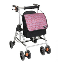 日本幸和TacaoF助行器KWAW15(粉色)帶輪型助步車 步行輔助車 助行椅