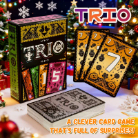 {KANSI Enterprise]   TRIO Strategic Card Board Game Toys For Family Party Card Game Matching Fun 3-6