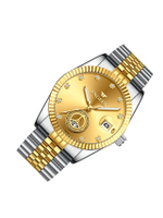 FNGEEN นาฬิกาข้อมือสุภาพบุรุษสายสแตนเลส Decoration Design Luxury Watches Fashion รุ่น FN3301 SILVER