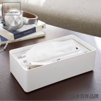 日本【YAMAZAKI】smart亮彩收納面紙盒-白★衛浴/居家/飾品/萬用收納/衛生紙