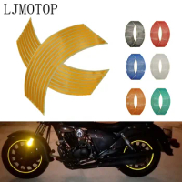 Motorcycle Wheel Sticker Motocross Reflective Decals Rim Tape Strip For Kawasaki NINJA 300 250R 400R ZX14R VERSYS 1000 Z1000SX