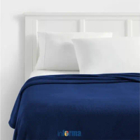 promo Informa 150x200 Cm Selimut Microfiber Solid - Biru Navy
